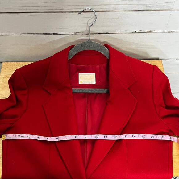 Pendleton Wool One Button Blazer Jacket Red Size Small - Picture 8 of 11